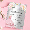 Search for glamorous bridal shower invitations Silver