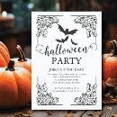Search for vintage halloween invitations Typography