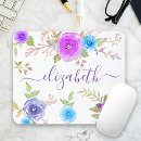 Recherche de typographie vintage tapis souris Floral