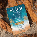 Search for beach anniversary party invitations Tropical