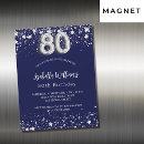 Search for silver star birthday invitations Blue and silver