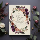 Search for orange and plum invitations For her