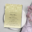 Recherche de glam bridal shower invitations Gouttes de parties scintillant