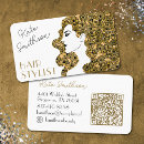 Search for curly hair business cards Hairdresser