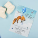 Recherche de renard invitations Bleu