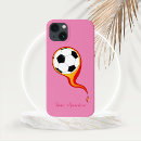 Search for soccer balls iphone cases Pink