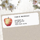 Search for apple return address labels Watercolor