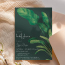 Search for exotic bridal shower invitations Green