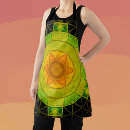Search for black and orange aprons Geometric