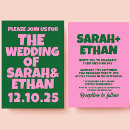 Recherche de couleurs lumineuses invitations Rose