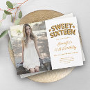 Search for white and gold sweet 16 invitations Sixteen