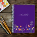 Recherche de pourpre de fleur carnets Pour enfants