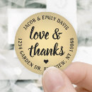 Search for love and thanks return address labels Modern
