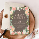 Search for peach and gray wedding invitations For her