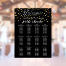 Search for black gold wedding seating charts Script
