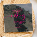 Search for neon pink wedding invitations Modern