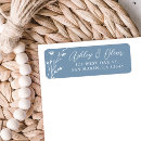 Search for blue mailing return address labels Rustic