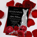 Search for red and silver graduation invitations Party