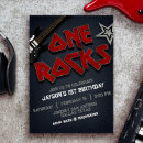 Search for one rocks 1st birthday invitations Rocked one year