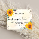 Search for sunflower save the dates Eucalyptus