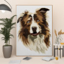 Search for border collie painting posters Pet