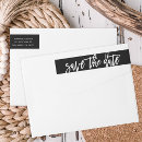 Search for elegant save the date return address labels Minimalist