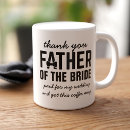 Search for father of the bride mugs Typography