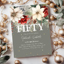 Search for christmas 50th birthday invitations Elegant