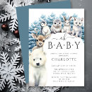 Search for polar bear baby shower invitations Arctic animals