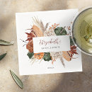 Search for boho bridal shower napkins Calligraphy script