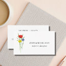 Recherche de wildflowers cartes visite Fleurs sauvages