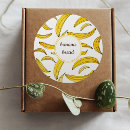 Search for funny yellow banana stickers Tropical