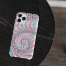 Recherche de conception de fractale iphone coques Bleu