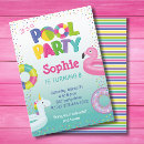 Search for girls pool party invitations For her