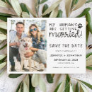 Search for dog photo save the dates Couple