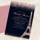 Search for eiffel tower bridal shower invitations French