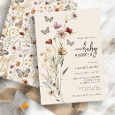 Search for butterflies baby shower invitations For her