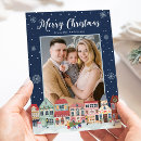 Search for snowy village christmas cards Snowman