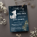 Search for wolf baby shower invitations Wild one