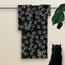Search for paw print bath towels Black