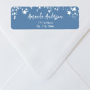 Search for bridal shower thank you return address labels Dusty blue