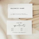 Search for hairdresser appointment cards Professional