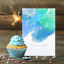 Search for blue and green birthday invitations Summer