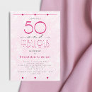 Search for turning 50 invitations Pink