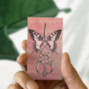 Recherche de papillons roses cartes visite Beauté