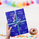 Search for royal blue wrapping paper Blue and white