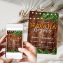 Search for tropical night invitations Havana nights