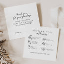 Search for thank you inserts Care instructions
