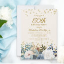 Search for gold and white 50th birthday invitations Elegant