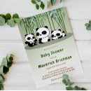 Recherche de bambou vert invitations Panda
